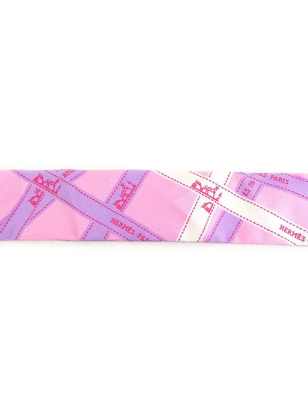 Hermes Scarf Twirly Scarves Pink - Picture 4 of 7